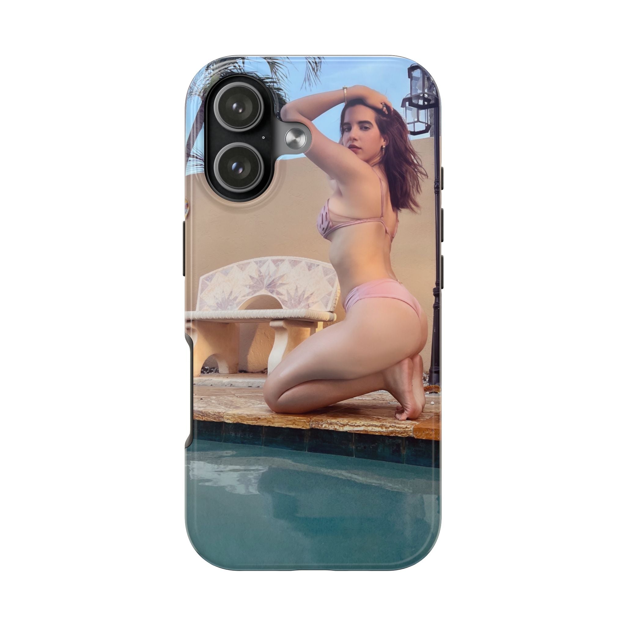 Tough Phone Case — Summer Poolside Bikini Photo Protective Cover